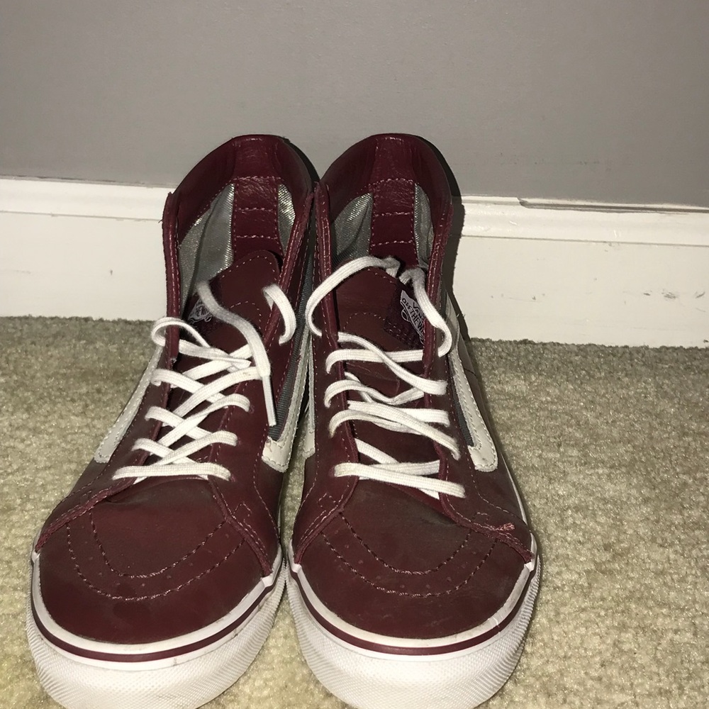High top leather vans